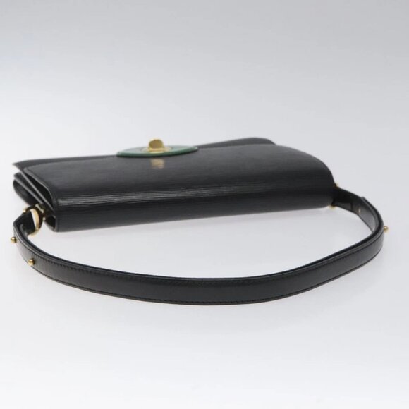 LOUIS VUITTON Epi Free Run Shoulder Bag Green Black - Picture 5 of 15